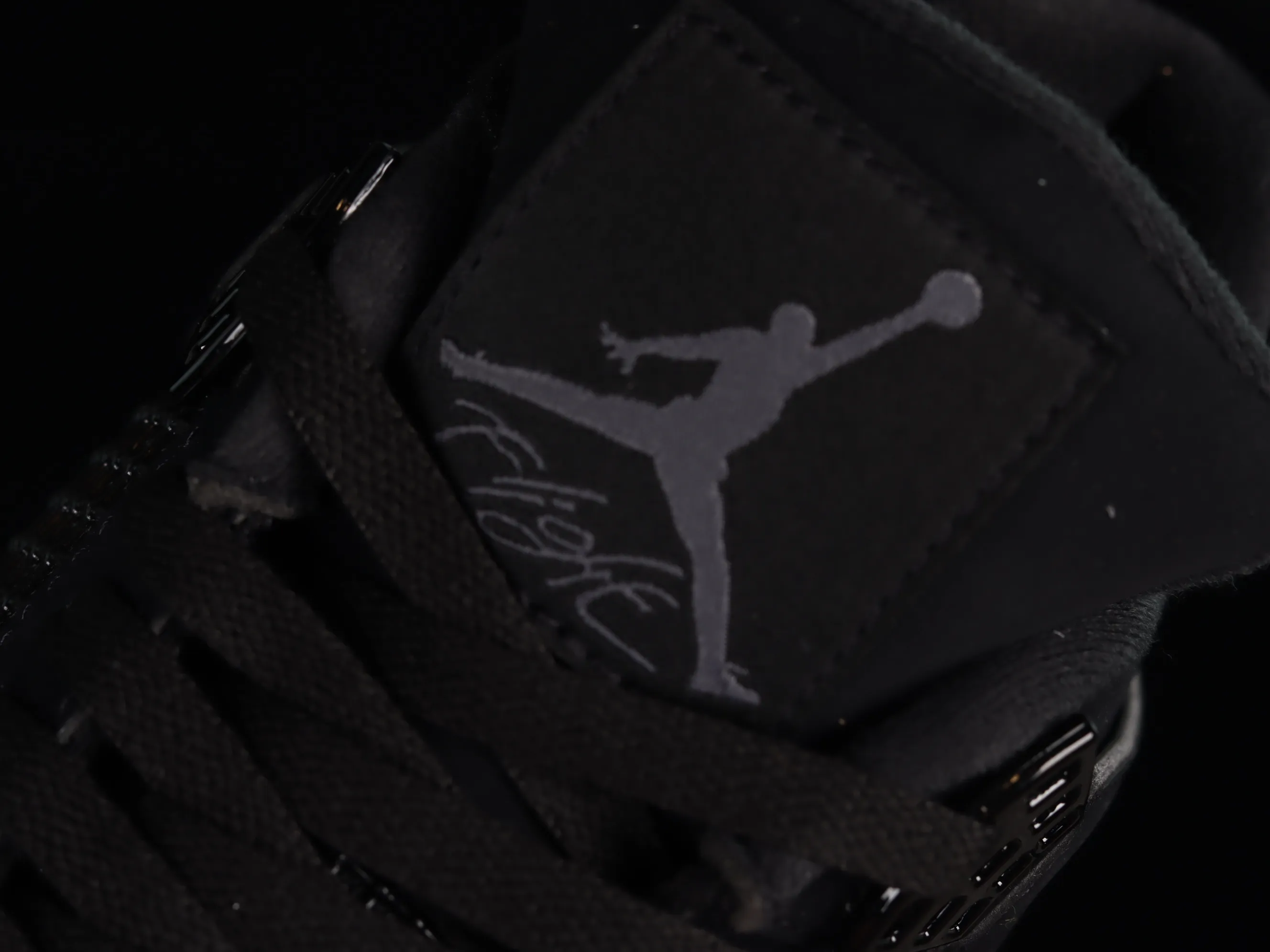 All categories Air Jordan Jordan series basketball shoes Air Jordan 4 OG version Air Jordan 4 Retro "Black Cat" AJ4 Joe 4 Black Cat First layer matte CU1110-010